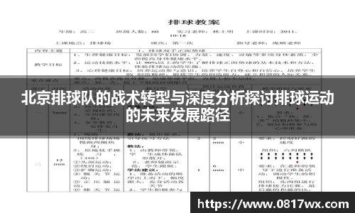 北京排球队的战术转型与深度分析探讨排球运动的未来发展路径